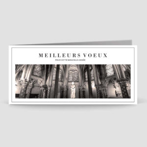 Carte de voeux 2 volets - Ref CX-B15619