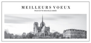 Carte de voeux 2 volets - Ref CX-B15620