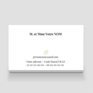 Carte de visite - Ref CV-B15661