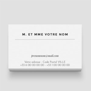 Carte de visite - Ref CV-B15662