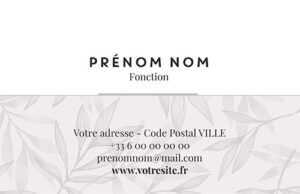 Carte de visite - Ref CV-B15663