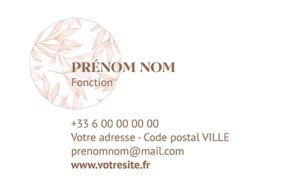 Carte de visite - Ref CV-B15674