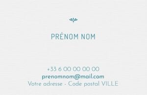 Carte de visite - Ref CV-B15677