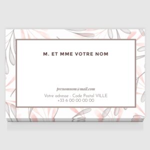 Carte de visite grand format - Ref CV-D15681