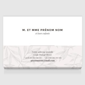 Carte de visite grand format - Ref CV-D15684