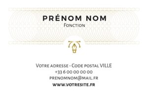 Carte de visite - Ref CV-B15688