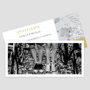 Carton d'invitation recto verso - Ref IV-A15752