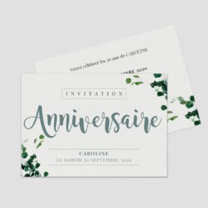 Carton d'invitation A6 recto verso - Ref IV-B15773