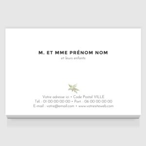 Carte de visite grand format - Ref CV-D15819
