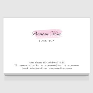 Carte de visite grand format - Ref CV-D15820