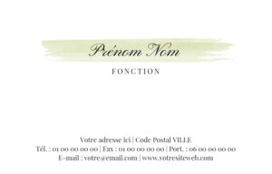 Carte de visite grand format - Ref CV-D15821