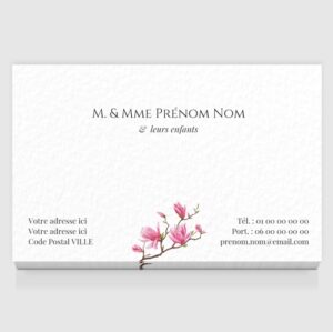 Carte de visite grand format - Ref CV-D15822