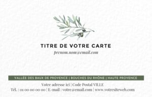 Carte de visite grand format - Ref CV-D15823