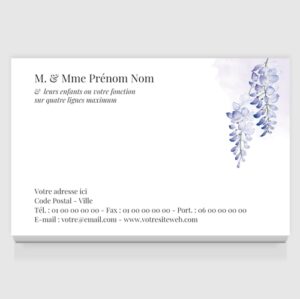 Carte de visite grand format - Ref CV-D15824