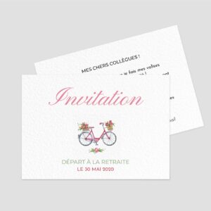 Carton d'invitation A6 recto verso - Ref IV-B15838