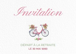 Carton d'invitation A6 recto verso - Ref IV-B15838