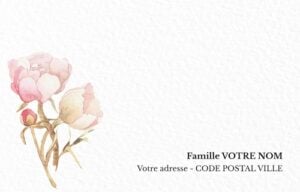 Carte de visite grand format - Ref CV-D15839