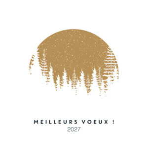 Carte de voeux 2 volets - Ref CX-A15897-GOLD – Image 2