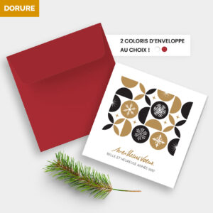 Carte de voeux 2 volets - Ref CX-A15920-GOLD – Image 4