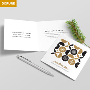 Carte de voeux 2 volets - Ref CX-A15920-GOLD – Image 3
