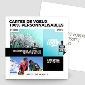 Carte de voeux recto verso - Ref CX-A15931