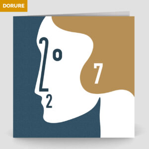 Carte de voeux 2 volets - Ref CX-A16085-GOLD – Image 3