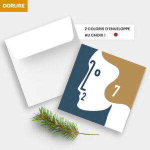 Carte de voeux 2 volets - Ref CX-A16085-GOLD – Image 4