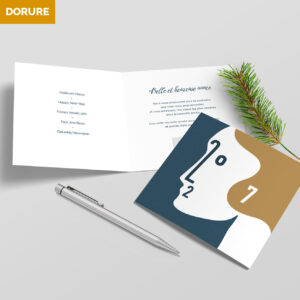 Carte de voeux 2 volets - Ref CX-A16085-GOLD – Image 5