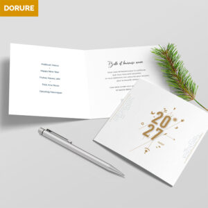 Carte de voeux 2 volets - Ref CX-A16086-GOLD – Image 3