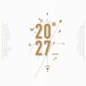 Carte de voeux 2 volets - Ref CX-A16086-GOLD – Image 2