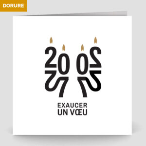 Carte de voeux 2 volets - Ref CX-A16088-GOLD – Image 5