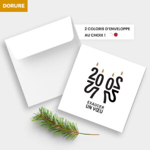Carte de voeux 2 volets - Ref CX-A16088-GOLD – Image 4