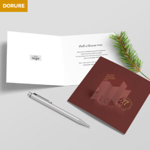 Carte de voeux 2 volets - Ref CX-A16091-GOLD – Image 5
