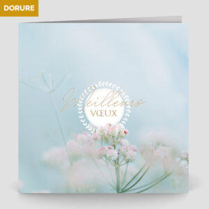 Carte de voeux 2 volets - Ref CX-A16103-GOLD