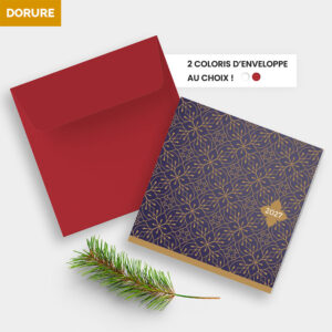 Carte de voeux 2 volets - Ref CX-A16229-GOLD – Image 4