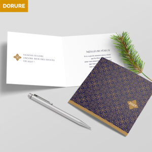 Carte de voeux 2 volets - Ref CX-A16229-GOLD – Image 5