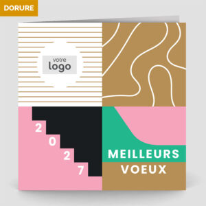 Carte de voeux 2 volets - Ref CX-A16231-GOLD – Image 5