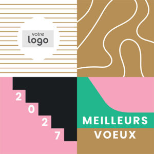 Carte de voeux 2 volets - Ref CX-A16231-GOLD – Image 2