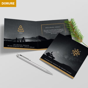 Carte de voeux 2 volets - Ref CX-A16232-GOLD – Image 3