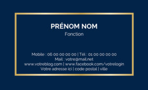 Carte de visite gratuite - Ref CV-A16242-GR