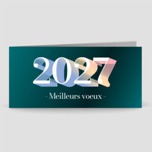 Carte de voeux 2 volets - Ref CX-B16349