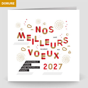 Carte de voeux 2 volets - Ref CX-A16365-GOLD – Image 5