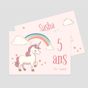 Carton d'invitation A6 recto verso - Ref IV-B16373
