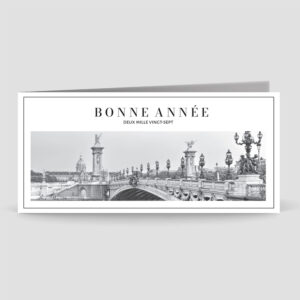 Carte de voeux 2 volets - Ref CX-B16410