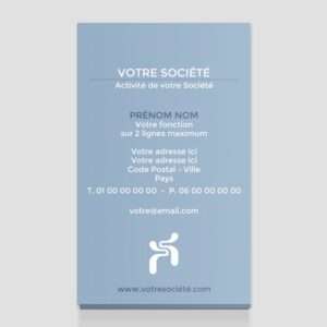 Carte de visite verticale - Ref CV-G1817