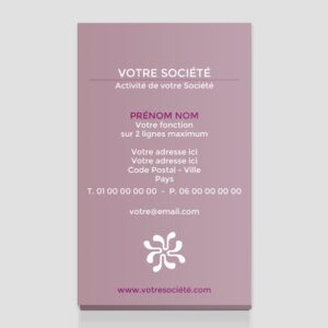Carte de visite verticale - Ref CV-G1825