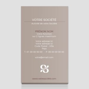 Carte de visite verticale - Ref CV-G1826