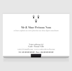 Carte de visite grand format - Ref CV-D2038