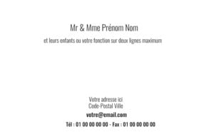 Carte de visite grand format - Ref CV-D2043