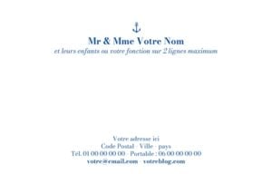 Carte de visite grand format - Ref CV-D243